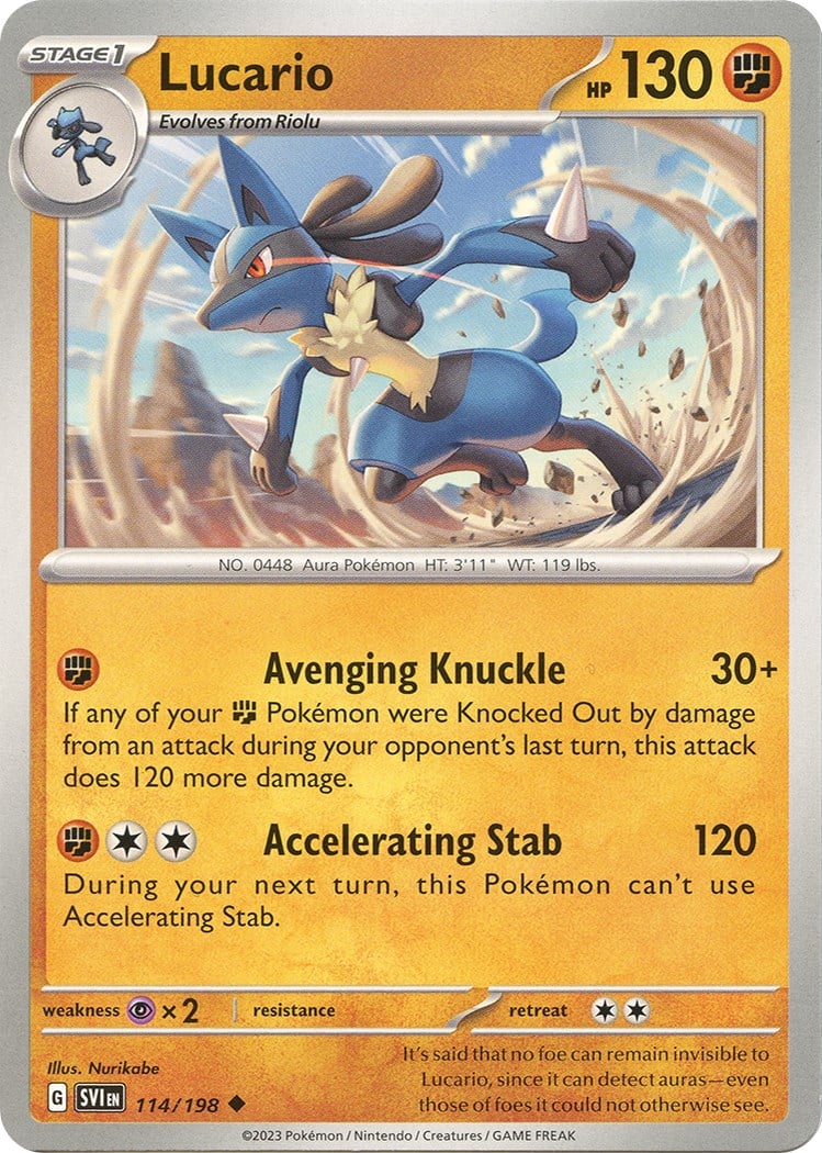 Lucario - Scarlatto e Violetto 114/198 [ Italiano ]