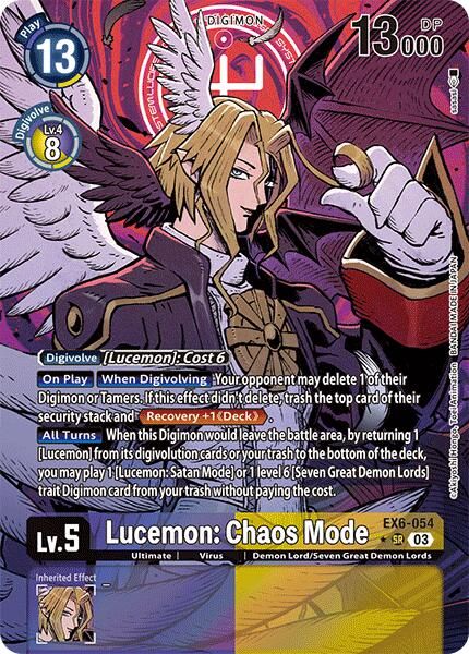 Lucemon: Chaos Mode EX6-054 [ Inglese / Giapponese ]