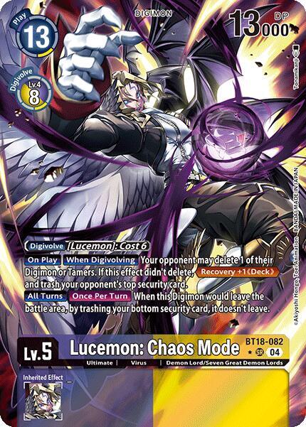 Lucemon: Chaos Mode BT18-082 [ Inglese / Giapponese ]