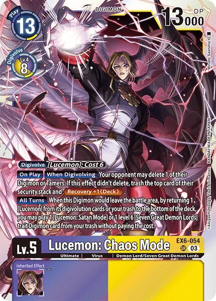 Lucemon: Chaos Mode EX6-054 [ Inglese / Giapponese ]