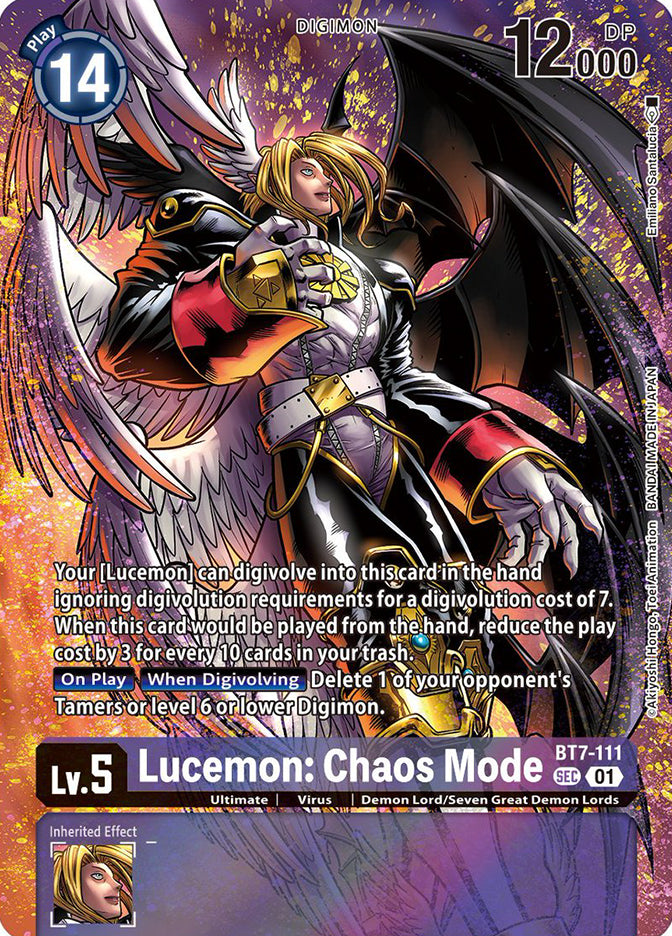 Lucemon Chaos Mode BT7-111 [ Inglese / Giapponese ]