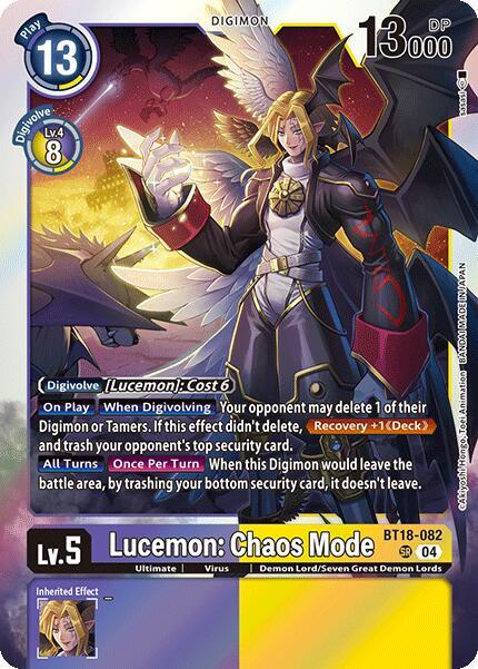Lucemon : Chaos Mode BT18-082 [ Inglese / Giapponese ]