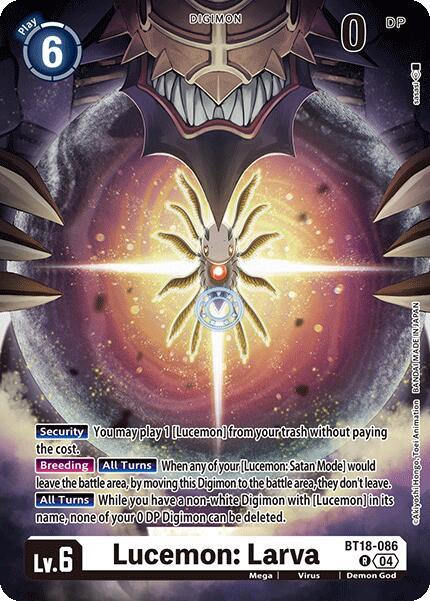 Lucemon : Larva BT18-086 [ Inglese / Giapponese ]