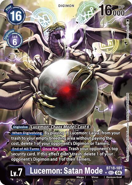 Lucemon: Satan Mode BT18-101 [ Inglese / Giapponese ]