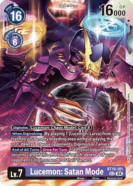 Lucemon : Satan Mode BT18-101 [ Inglese / Giapponese ]