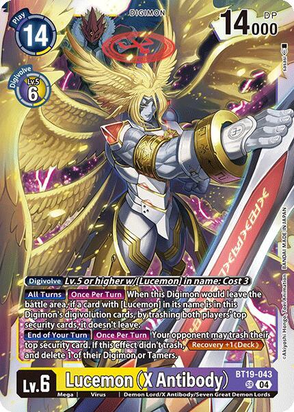 Lucemon BT19-043 [ Inglese / Giapponese ]