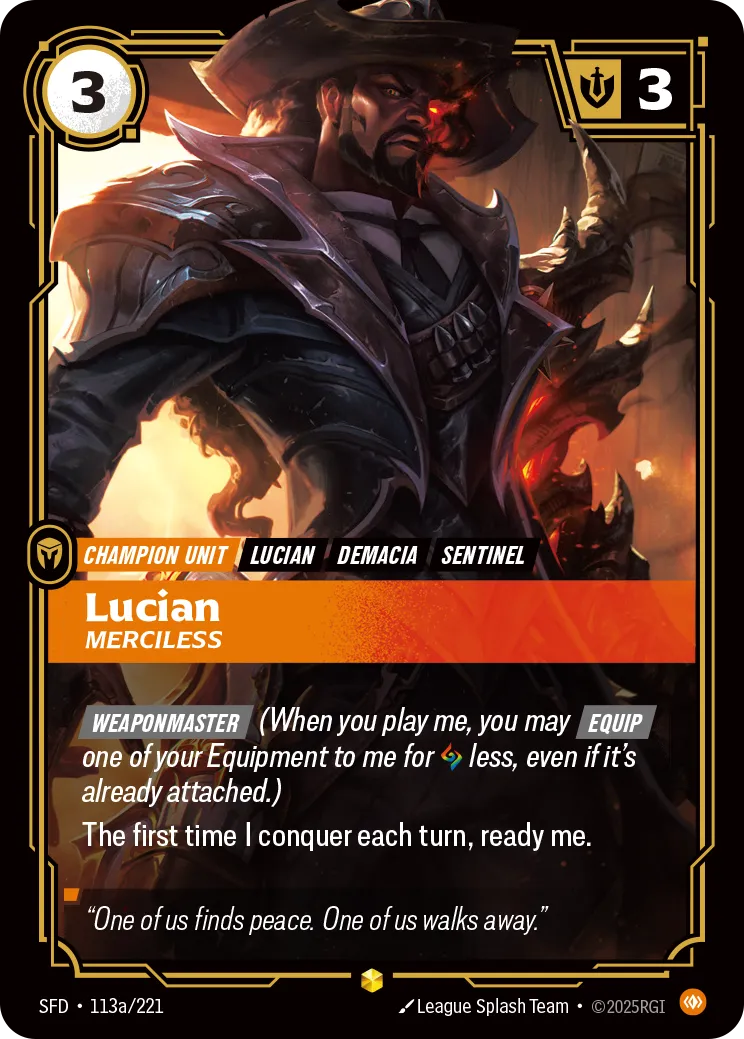 Lucian - Merciless (RARE) [ Inglese / Cinese Semplificato ]