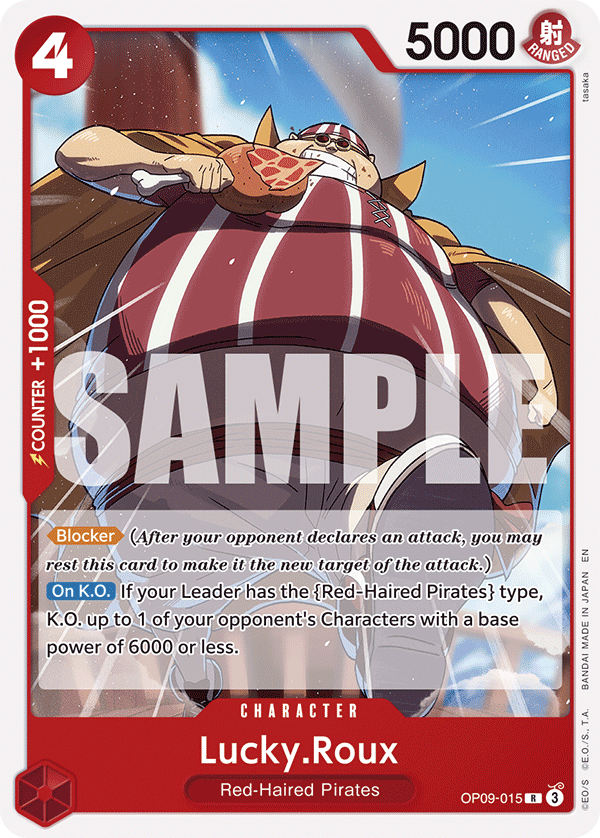 Lucky. Roux OP09-015 [ Inglese / Giapponese / Francese / Cinese Semplificato ]