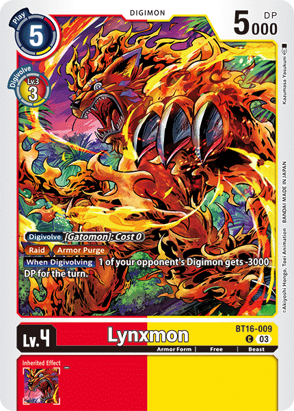 Lynxmon BT16-009 [ Inglese / Giapponese ]