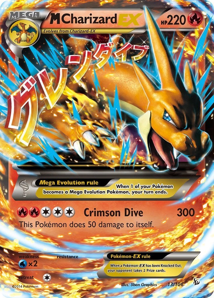 M Charizard EX - Fuoco Infernale 13/106 [ Italiano / Inglese ]