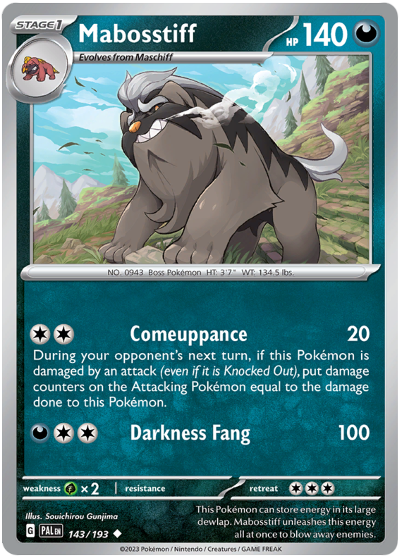 Mabosstiff - Evoluzioni a Paldea 143/193 [ Italiano ]