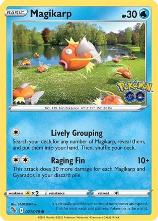 Magikarp - Pokémon GO 021/078 [ Italiano / Inglese ]
