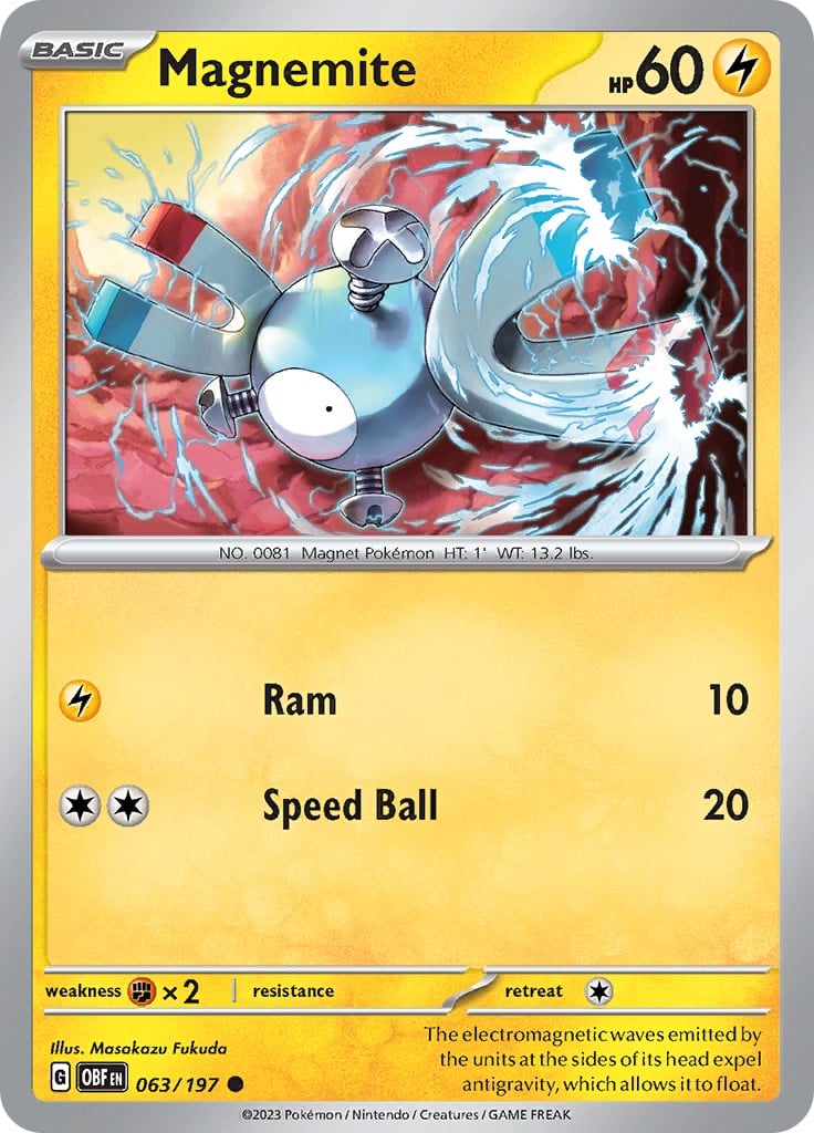 Magnemite - Ossidiana Infuocata 063/197 [ Italiano ]