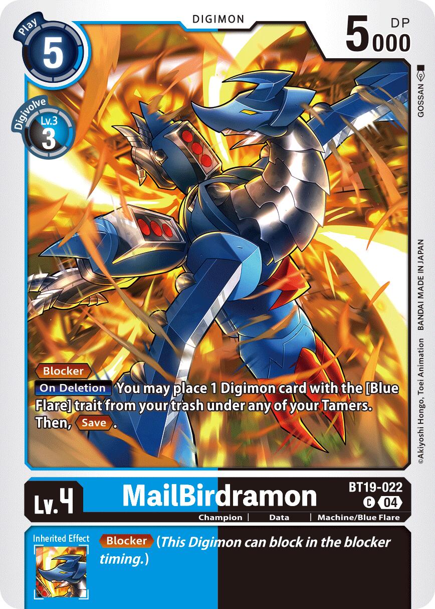 MailBirdramon BT19-022 [ Inglese / Giapponese ]