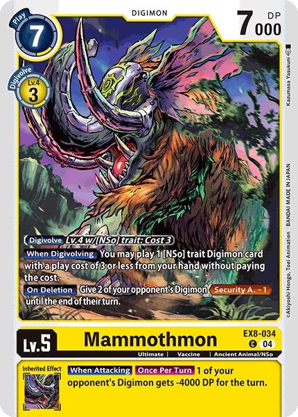 Mammothmon EX8-034 [ Inglese / Giapponese ]