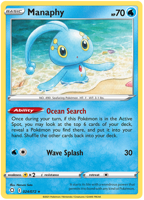 Manaphy - Destino Splendente 024/072 [ Italiano / Inglese ]