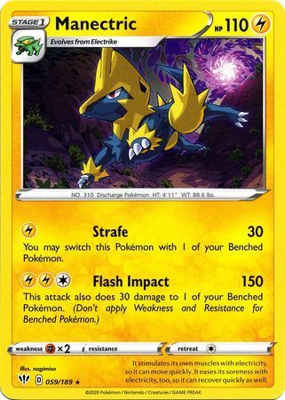 Manectric - Fiamme Oscure 059/189 [ Italiano / Inglese ]