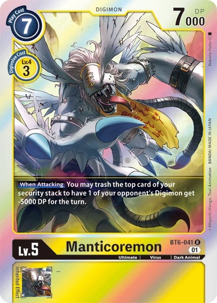 Manticoremon BT6-041 [ Inglese / Giapponese ]
