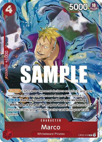 Marco OP02-018 [ Inglese / Giapponese / Francese / Cinese Semplificato ]