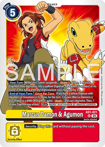 Marcus Damon & Agumon AD1-021 [ Inglese / Giapponese ]
