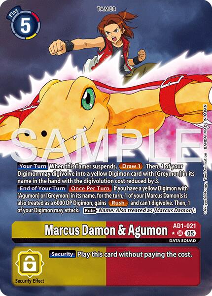 Marcus Damon & Agumon AD1-021 [ Inglese / Giapponese ]