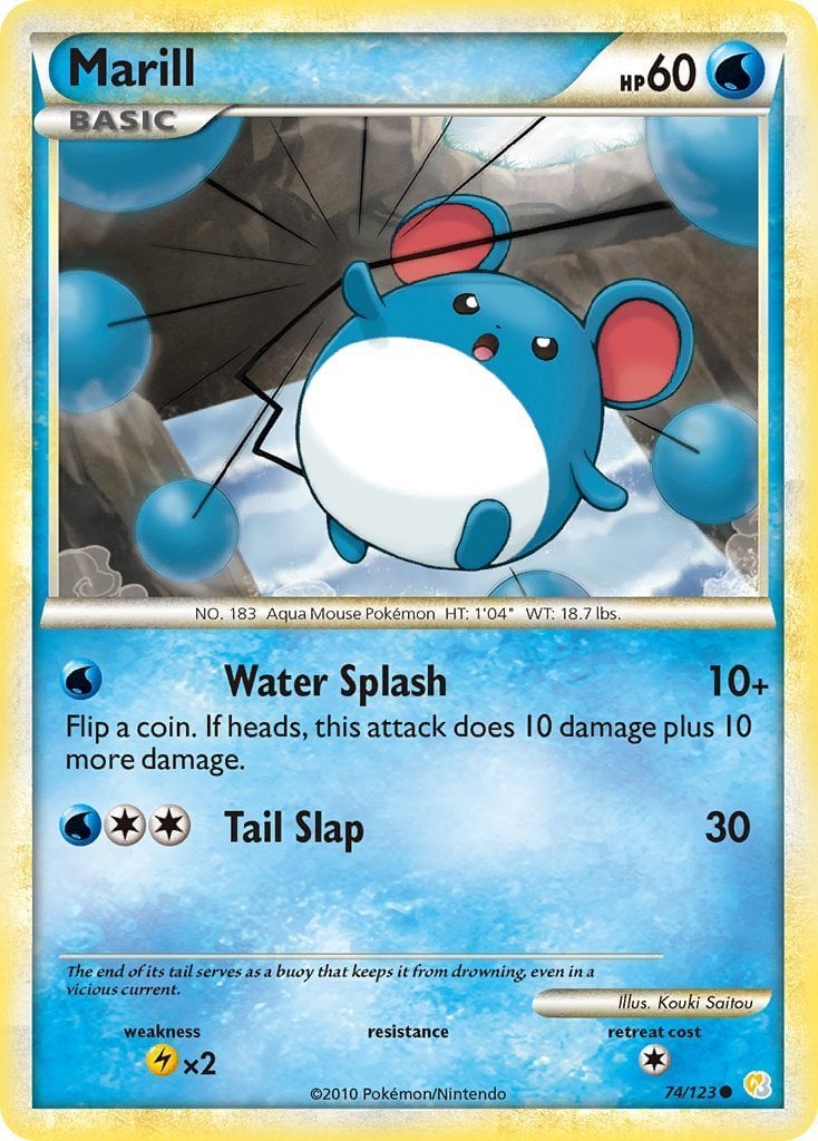 Marill - HeartGold SoulSilver 074/123 [ Italiano / Inglese ]