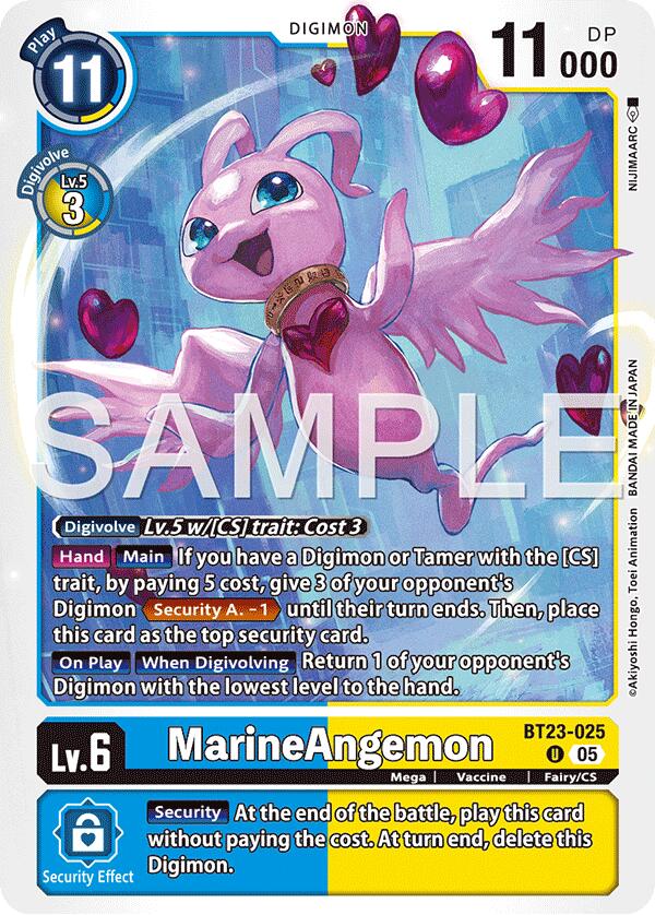 MarineAngemon BT23-025 [ Inglese / Giapponese ]