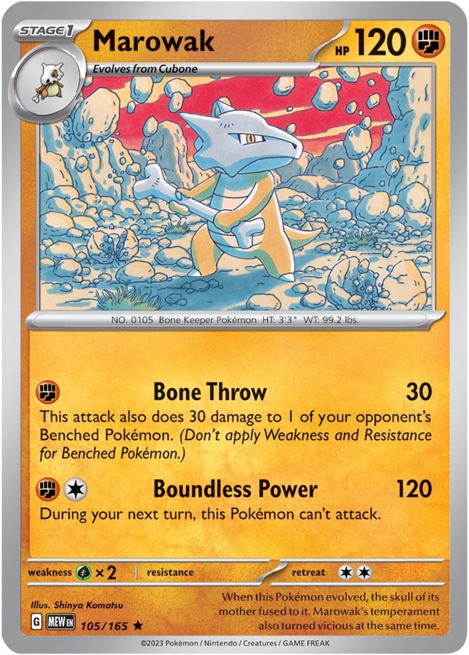 Marowak - 151 105/165 [ Italiano / Inglese ]