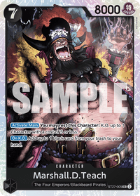 SUPERRARE - ST-27 Starter Deck Black Marshall.D.Teach