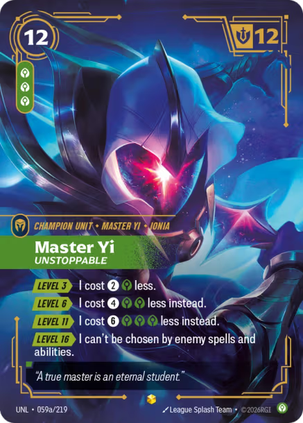 Master Yi - Unstoppable (EPIC) [ Inglese / Cinese Semplificato ]
