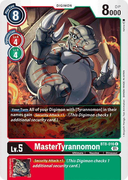 MasterTyrannomon BT8-016 [ Inglese / Giapponese ]