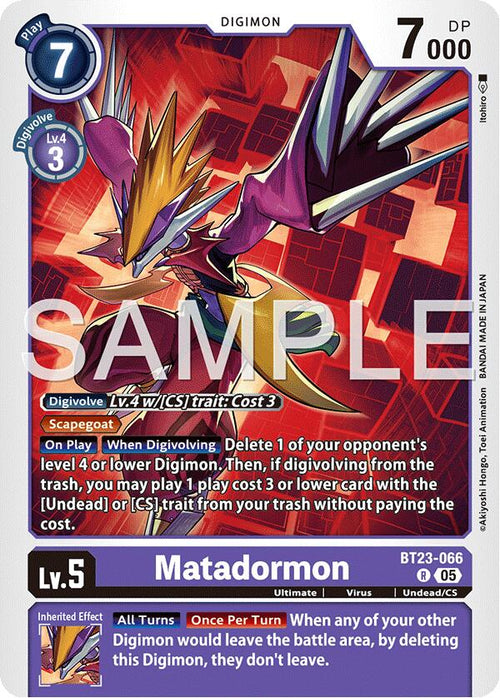 Matadormon BT23-066 [ Inglese / Giapponese ]