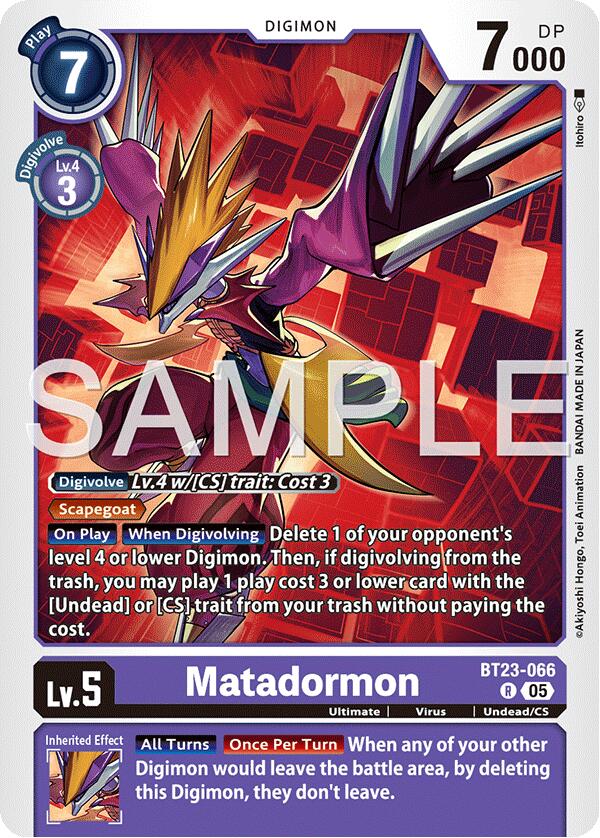 Matadormon BT23-066 [ Inglese / Giapponese ]