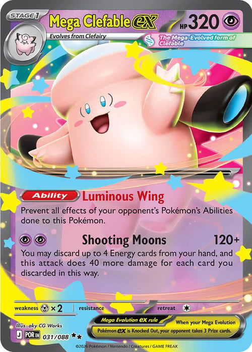 Mega Clefable-ex - Equilibrio Perfetto 031/088 [ Italiano ]