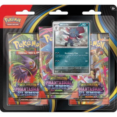 Pokémon TCG Phantasmal Flames 3 - Pack Checklane Blister Weavile / Sneasel ( ENG ) Fiamme Spettrali