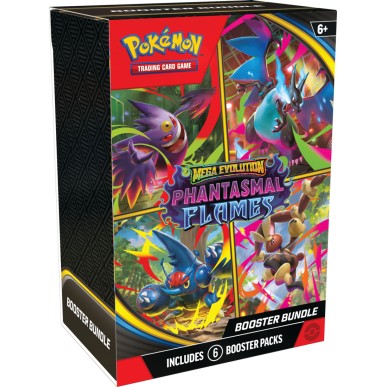 Pokemon TCG Mega Evolution Phantasmal Flames Bundle 6 Bustine ENG - Fiamme Spettrali Mega Charizard X ex