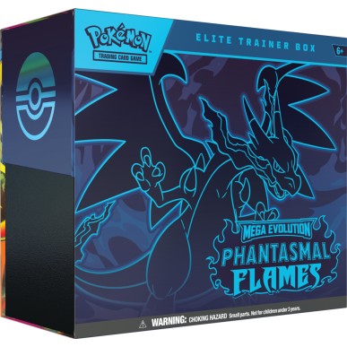 Elite Trainer Box Mega Evolution Phantasmal Flames (ENG) - Pokémon Fiamme Spettrali - Mega Charizard X ex