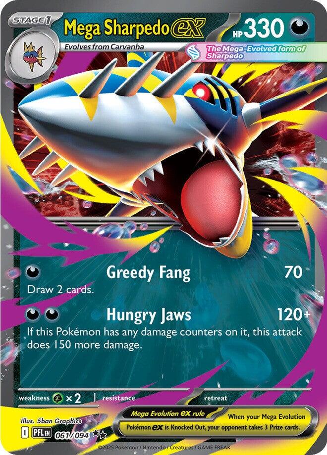 Mega Sharpedo-ex - Fiamme Spettrali 061/094 [ Italiano / Inglese ]