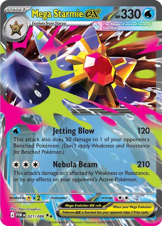 Mega Starmie-ex - Equilibrio Perfetto 021/088 [ Italiano / Inglese ]