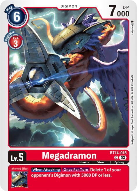 Megadramon BT14-015 [ Inglese / Giapponese ]