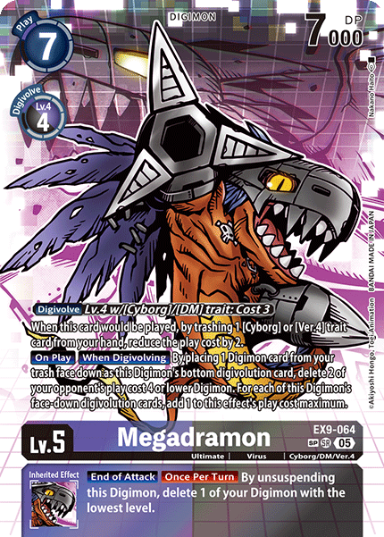 Megadramon EX9-064 [ Inglese / Giapponese ]