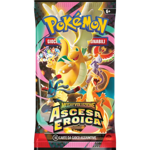 Pokémon GCC Megaevoluzione Ascesa Eroica Bundle 6 Buste ITA - Mega Dragonite ex