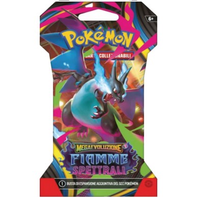 Pokemon Megaevoluzione: Fiamme Spettrali - Bustina Paper Sleeve da 10 Carte ( ITA )