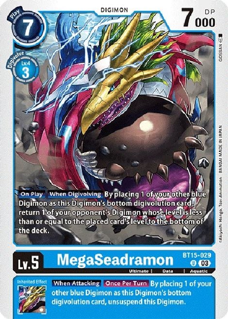 MegaSeadramon BT15-029 [ Inglese / Giapponese ]