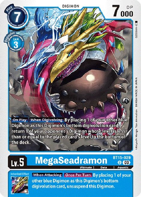 MegaSeadramon BT15-029 [ Inglese / Giapponese ]
