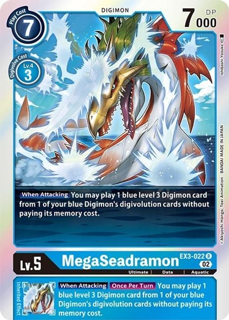 MegaSeadramon EX3-022 [ Inglese / Giapponese ]