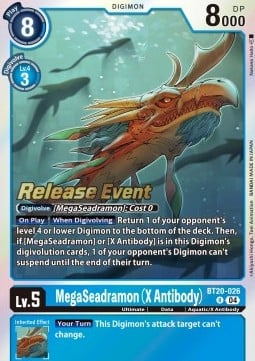 MegaSeadramon (X Antibody) BT20-026 [ Inglese / Giapponese ]