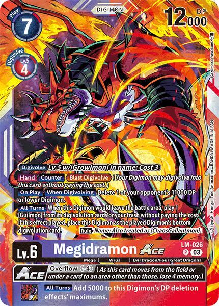Megidramon Ace LM-026 [ Inglese / Giapponese ]