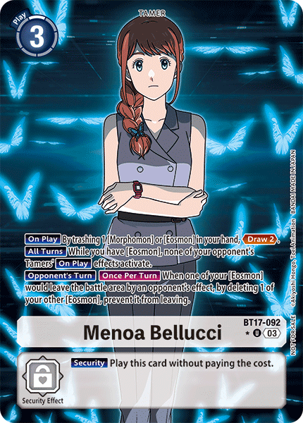 Menoa Bellucci BT17-092 [ Inglese / Giapponese ]