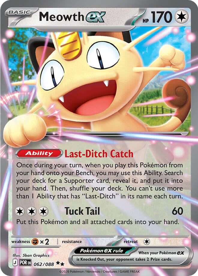 Meowth-ex - Equilibrio Perfetto 062/088 [ Italiano / Inglese ]